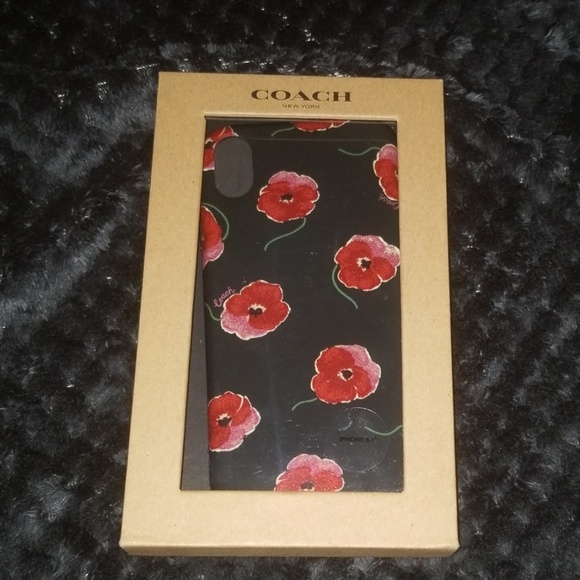 Coach iPhone X Case With Poppy Print - Picture 1 of 2